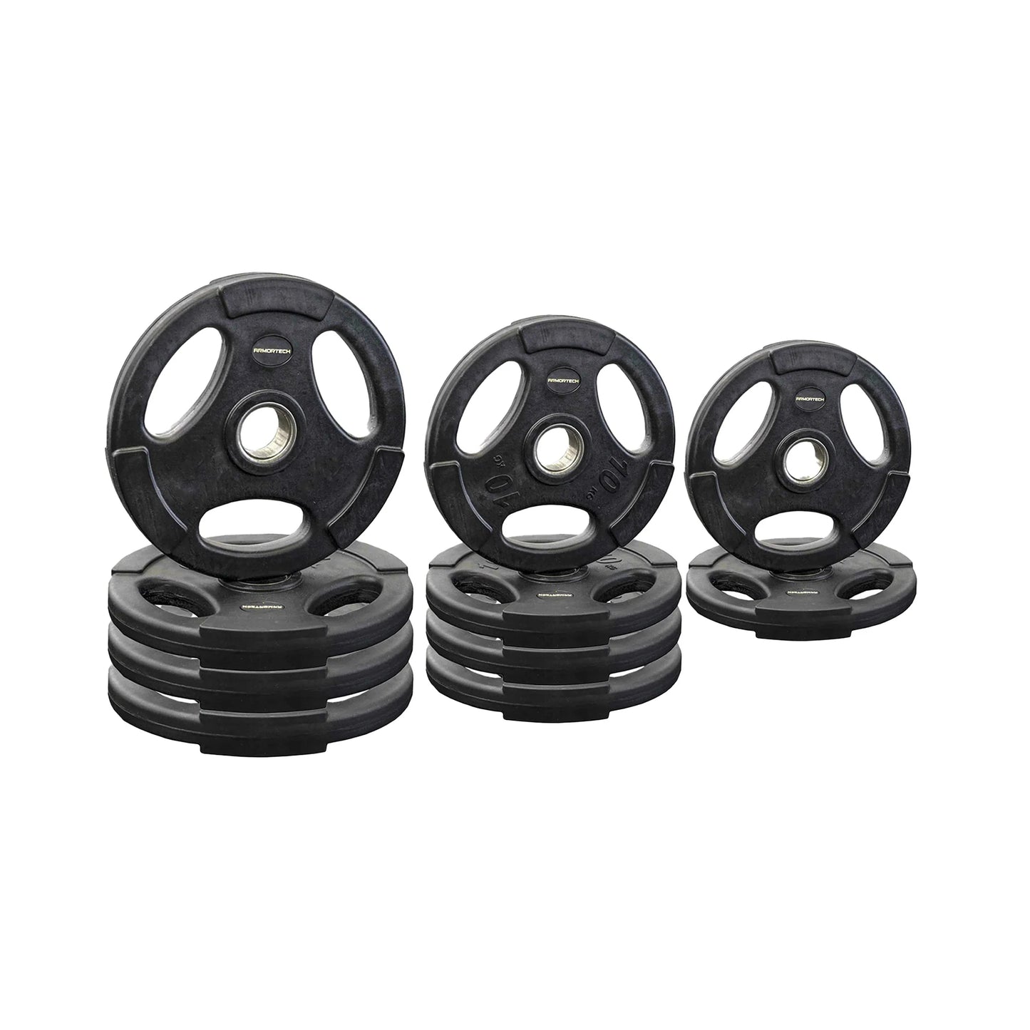 Armortech 130kg Olympic Rubber Tri-Grip Bundle