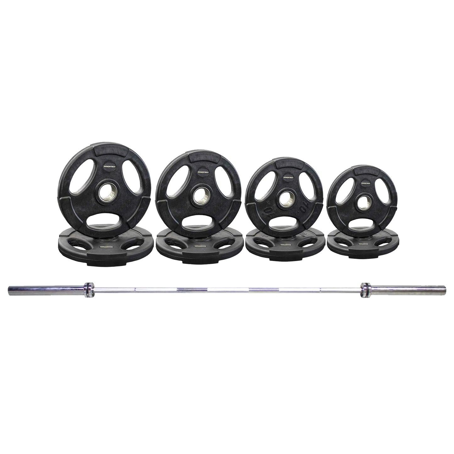 Armortech 120kg Olympic Rubber & Barbell Package