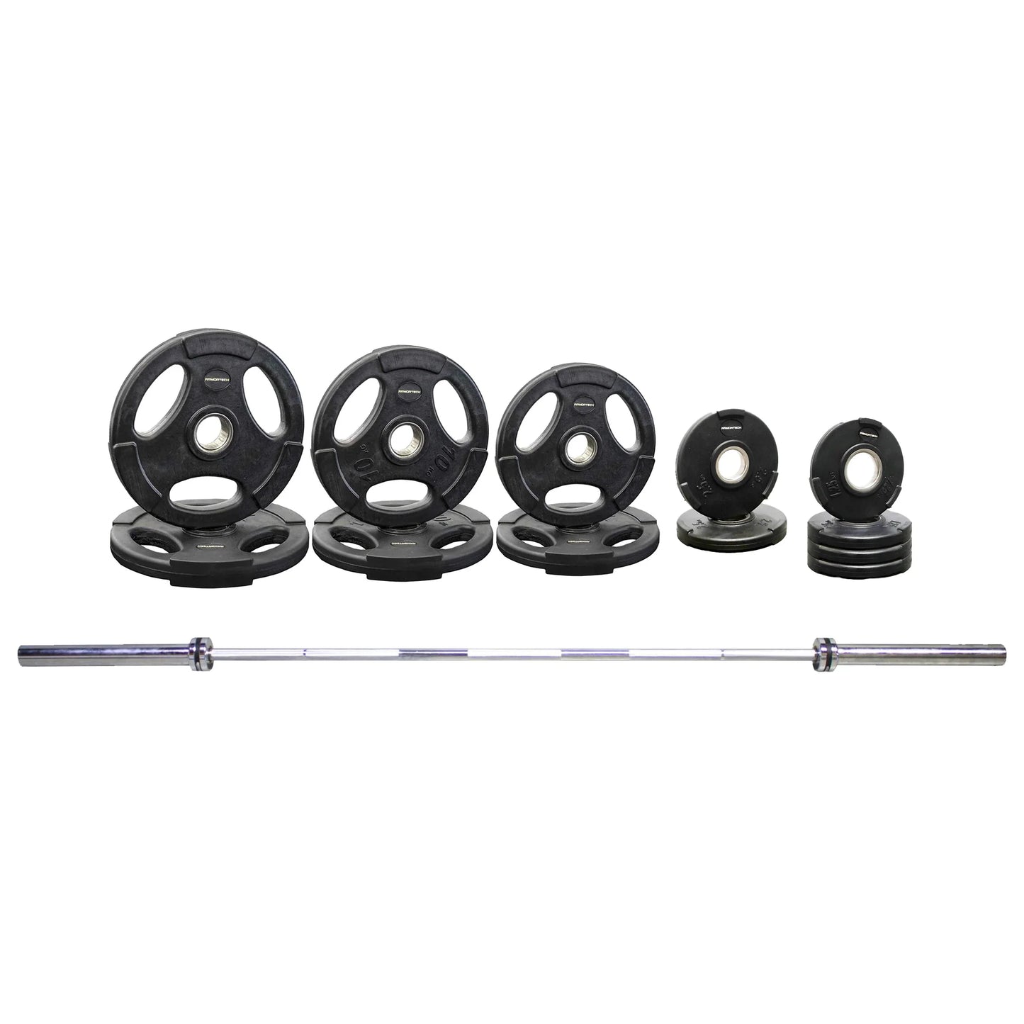 Armortech 100kg Olympic Rubber & Barbell Package