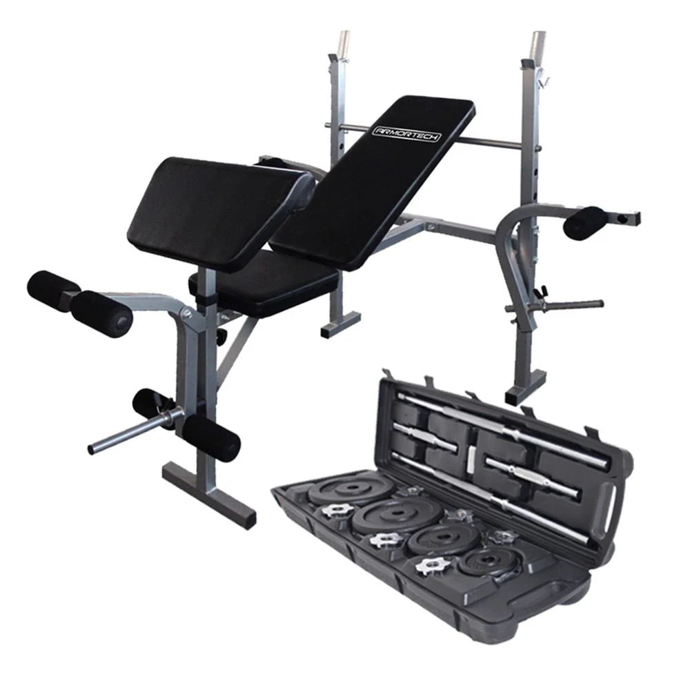 Starter Bench Press & 50kg Weight Set Package