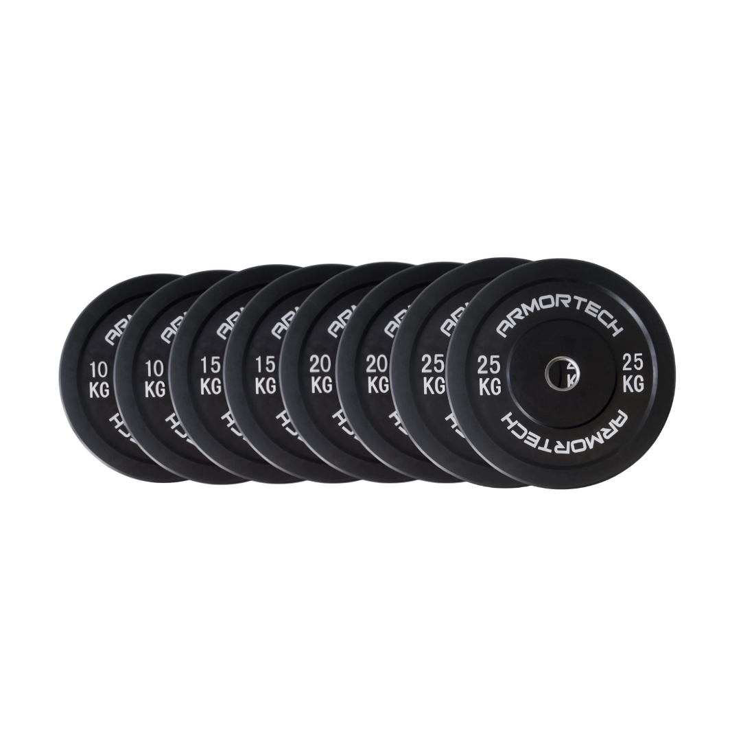 Armortech 140kg Black Bumper Plate  Package