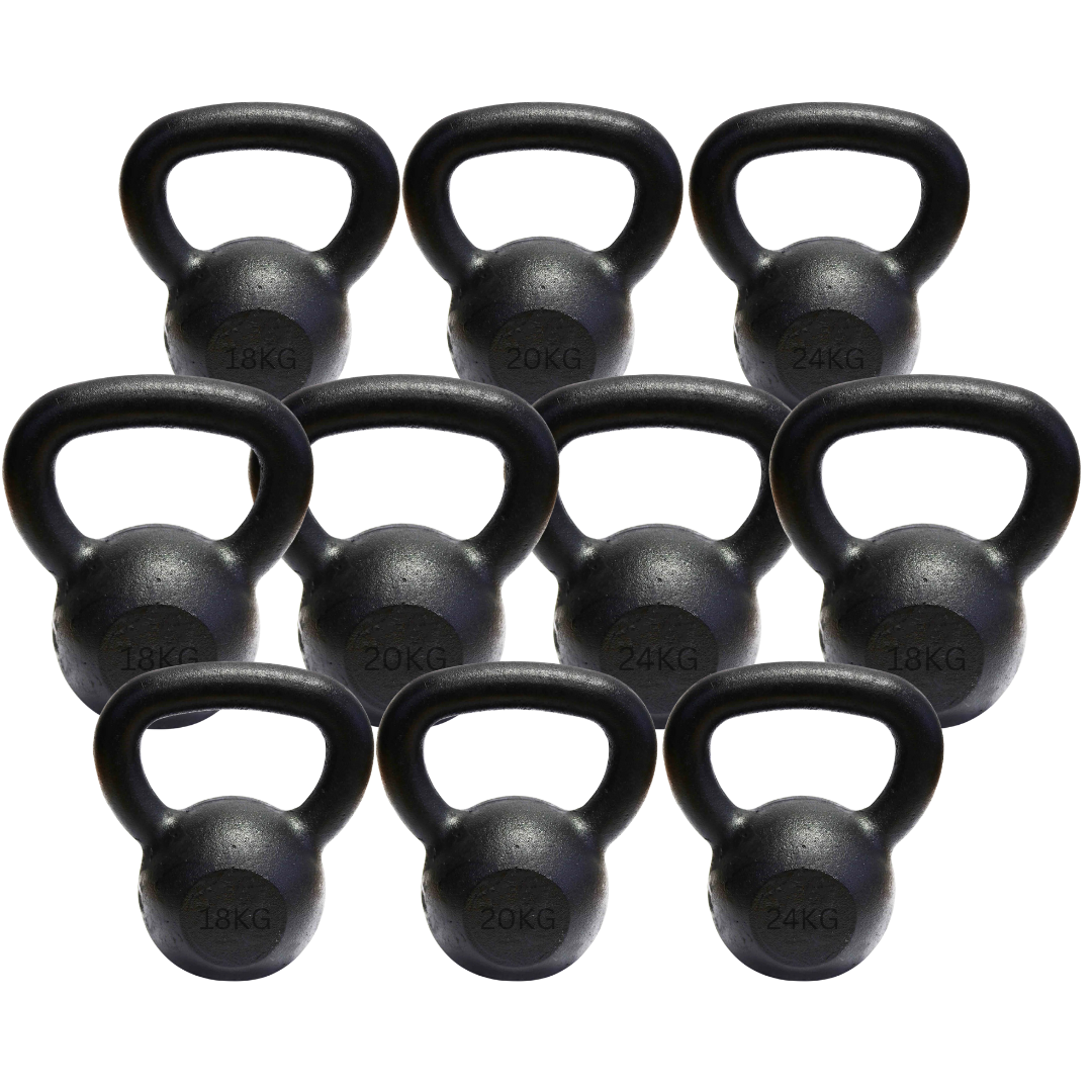 Cast Iron Kettlebell Complete Bundle (4,6,8,10,12,14,16,20,24,28,32)